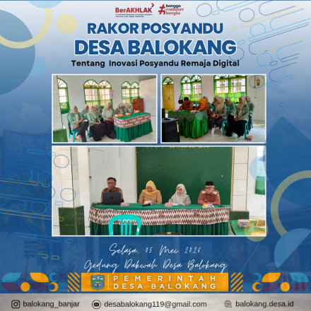 Rakor Posyandu Desa Balokang Membahas Inovasi Posyandu Remaja Digital 